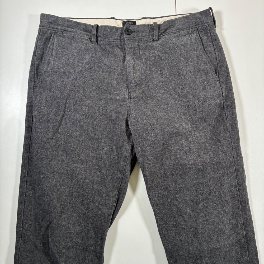 J.Crew 770 Straight Pants 34x34 Gray Brushed Cotton Stretch (Tag 34x36)